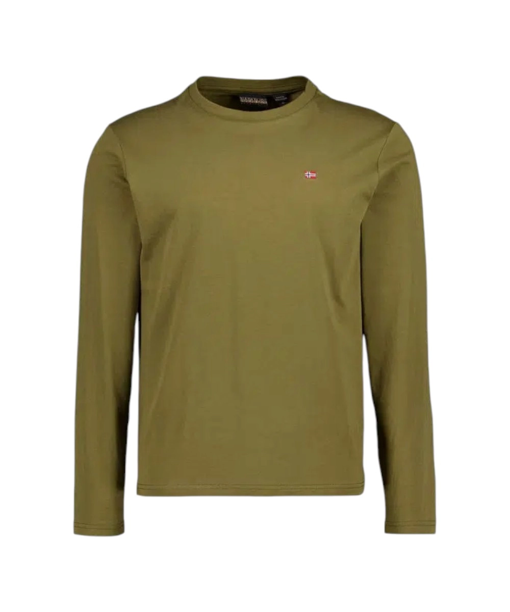 Napapijri – Ανδρική Μακρυμάνικη Μπλούζα T-Shirt NP0A4HN7-G3A Λαδί (2) Napapijri - Ανδρική Μακρυμάνικη Μπλούζα T-Shirt NP0A4HN7-G3A Λαδί NP0A4HN7G3A