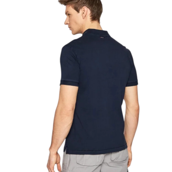 Napapijri - Ανδρική Μπλούζα Κοντομάνικη Polo Elbas Regular Fit NP0A4GB4-176 Μπλε Ναυτικό NP0A4GB4176