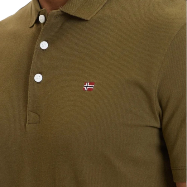 Napapijri - Ανδρικό T-shirt Polo Ealis SS Regular Fit NP0A4H8B-G3A Πράσινο NP0A4H8BG3A