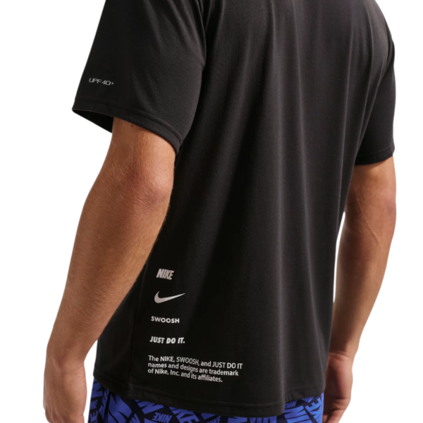 Nike - Ανδρική Αντηλιακή Μπλούζα Short Sleeve Hydroguard NESSG523-001 Μαύρο NESSG523-001