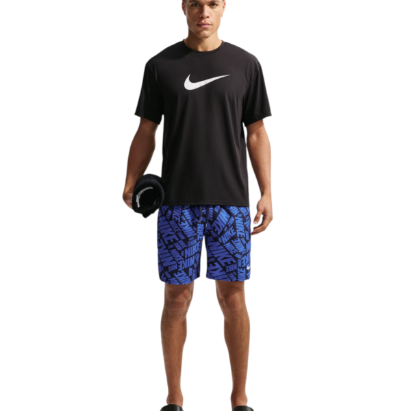Nike - Ανδρική Αντηλιακή Μπλούζα Short Sleeve Hydroguard NESSG523-001 Μαύρο NESSG523-001