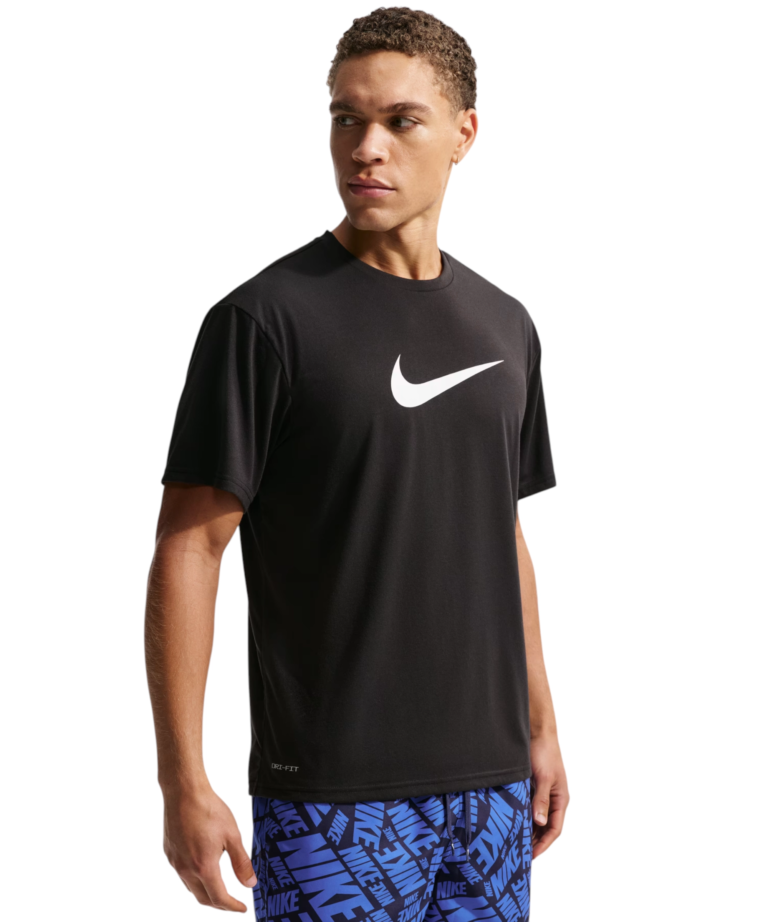 Nike - Ανδρική Αντηλιακή Μπλούζα Short Sleeve Hydroguard NESSG523-001 Μαύρο