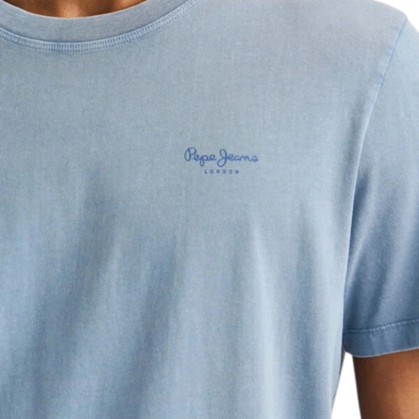 Pepe Jeans - Ανδρικό T-shirt Jacko Regular Fit PM508664-532 Μπλε Ανοιχτό PM508664-532