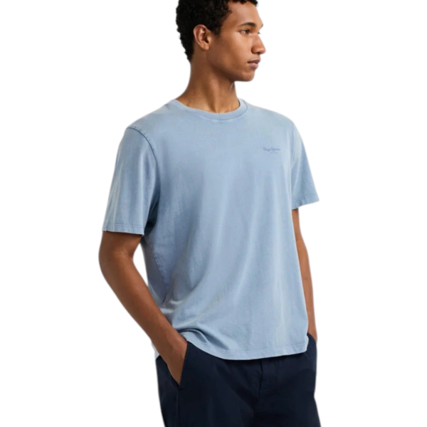 Pepe Jeans - Ανδρικό T-shirt Jacko Regular Fit PM508664-532 Μπλε Ανοιχτό PM508664-532
