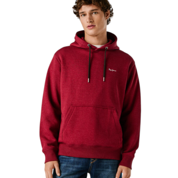 Pepe Jeans - Ανδρική Φούτερ με Κουκούλα Griffin Regular Fit PM5800071-287 Μπορντό