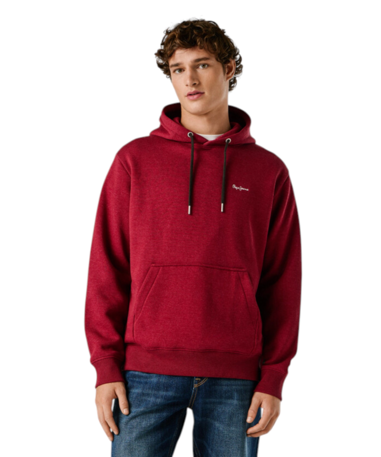 Pepe Jeans - Ανδρική Φούτερ με Κουκούλα Griffin Regular Fit PM5800071-287 Μπορντό