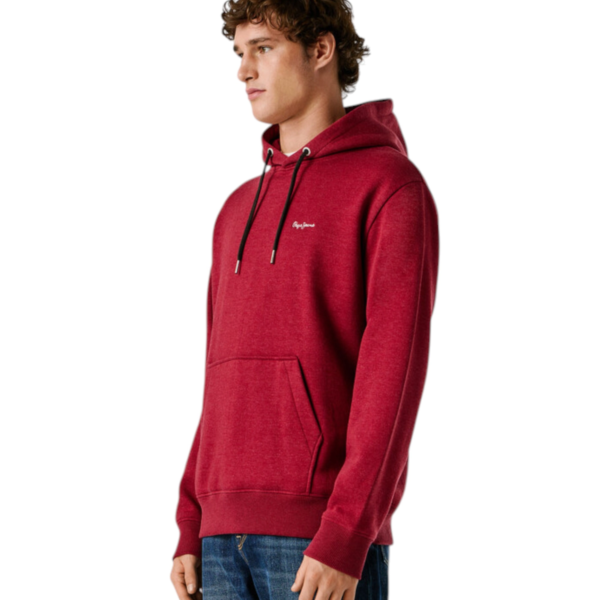 Pepe Jeans - Ανδρική Φούτερ με Κουκούλα Griffin Regular Fit PM5800071-287 Μπορντό PM5800071-287