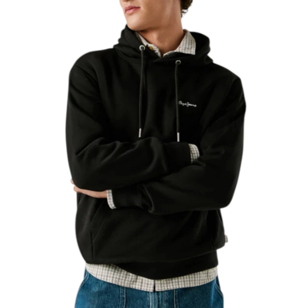 Pepe Jeans - Ανδρική Φούτερ με Κουκούλα Griffin Regular Fit PM5800071-999 Μαύρο