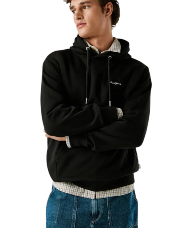 Pepe Jeans - Ανδρική Φούτερ με Κουκούλα Griffin Regular Fit PM5800071-999 Μαύρο
