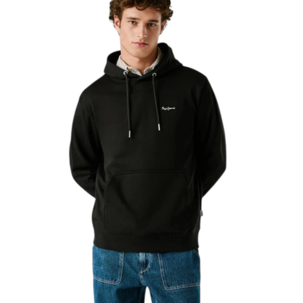 Pepe Jeans - Ανδρική Φούτερ με Κουκούλα Griffin Regular Fit PM5800071-999 Μαύρο PM5800071-999