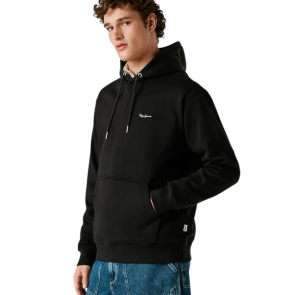 Pepe Jeans - Ανδρική Φούτερ με Κουκούλα Griffin Regular Fit PM5800071-999 Μαύρο PM5800071-999