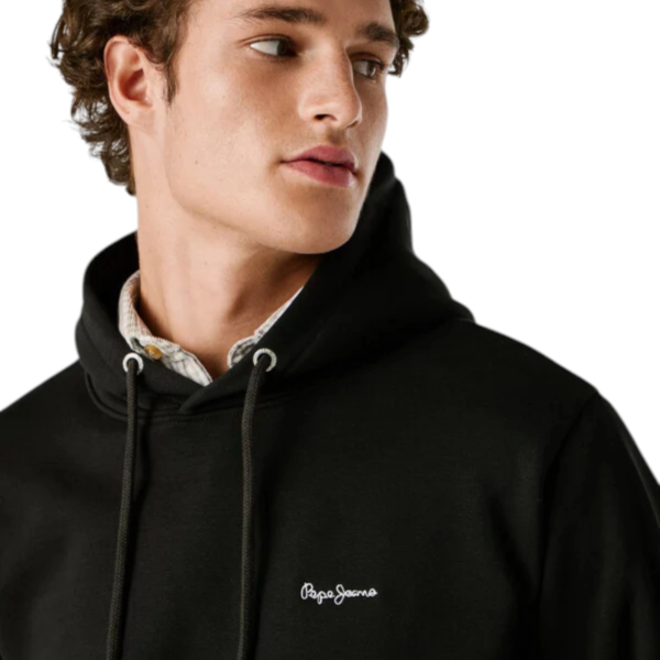 Pepe Jeans - Ανδρική Φούτερ με Κουκούλα Griffin Regular Fit PM5800071-999 Μαύρο PM5800071-999