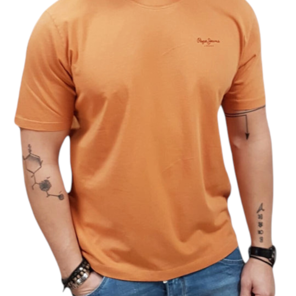 Pepe Jeans - Ανδρικό T-shirt Jacko Regular Fit PM508664-166 Πορτοκαλί PM508664-166