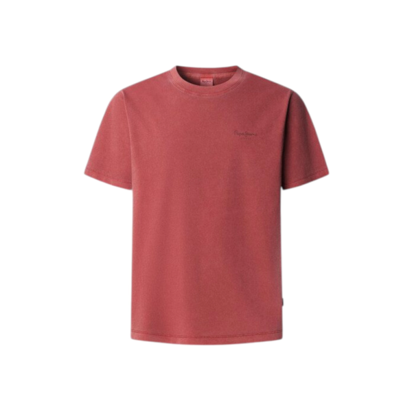 Pepe Jeans - Ανδρικό T-shirt Jacko Regular Fit PM508664-285 Κόκκινο Βατόμουρου PM508664-285