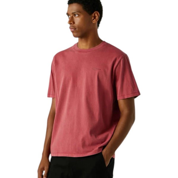Pepe Jeans - Ανδρικό T-shirt Jacko Regular Fit PM508664-285 Κόκκινο Βατόμουρου PM508664-285