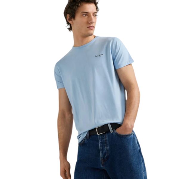 Pepe Jeans - Ανδρικό T-shirt Original Basic PM5010180-532 Γαλάζιο PM5010180-532
