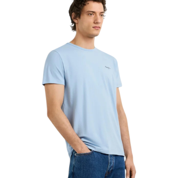 Pepe Jeans - Ανδρικό T-shirt Original Basic PM5010180-532 Γαλάζιο PM5010180-532