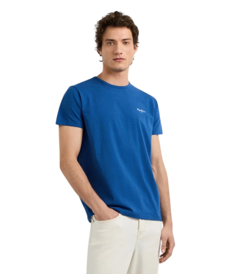 Pepe Jeans - Ανδρικό T-shirt Original Basic PM5010180-591 Μπλε