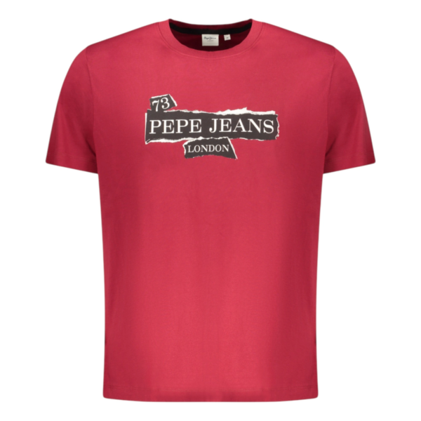 Pepe Jeans - Ανδρικό Κοντομάνικο T-shirt Griffin Tee PM5010175-287 Κόκκινο PM5010175-287