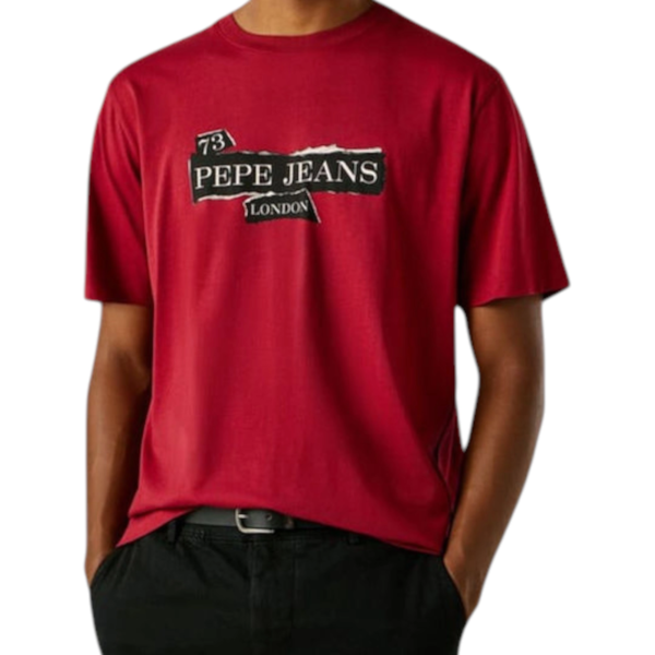 Pepe Jeans - Ανδρικό Κοντομάνικο T-shirt Griffin Tee PM5010175-287 Κόκκινο