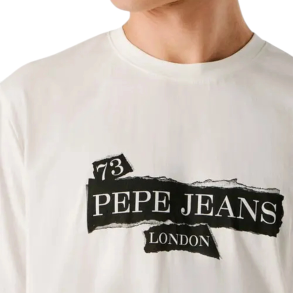 Pepe Jeans - Ανδρικό Κοντομάνικο T-shirt Griffin Tee PM5010175-803 Λευκό PM5010175-803