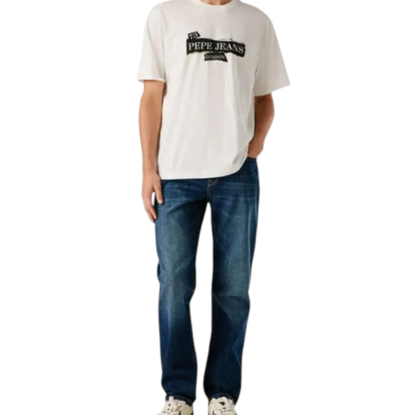 Pepe Jeans - Ανδρικό Κοντομάνικο T-shirt Griffin Tee PM5010175-803 Λευκό PM5010175-803