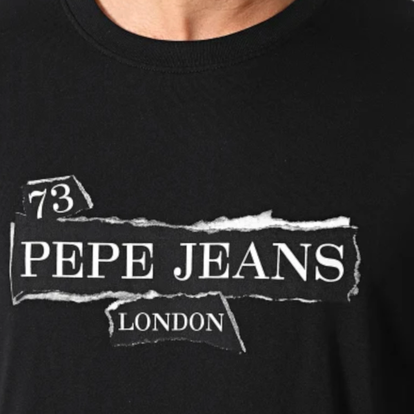Pepe Jeans - Ανδρικό Κοντομάνικο T-shirt Griffin Tee PM5010175-999 Μαύρο PM5010175-999