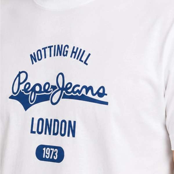 Pepe Jeans - Ανδρικό Κοντομάνικο T-shirt Jimmy Tee PM5010405-800 Λευκό PM5010405-800