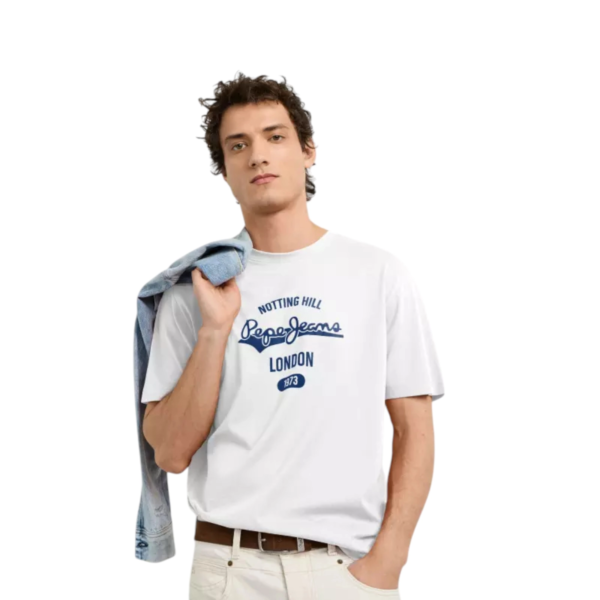 Pepe Jeans - Ανδρικό Κοντομάνικο T-shirt Jimmy Tee PM5010405-800 Λευκό