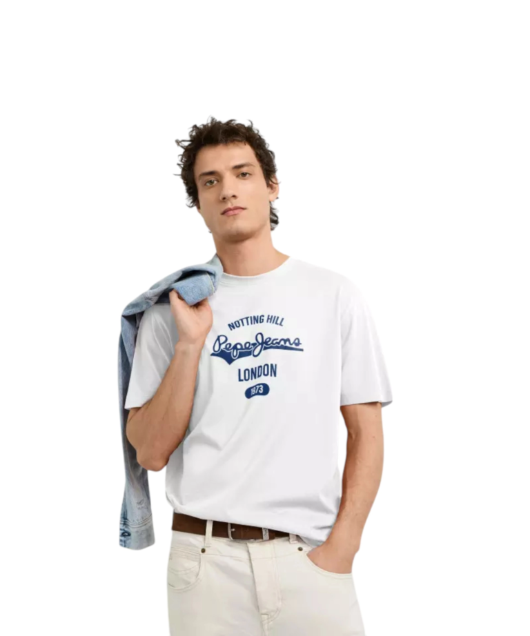 Pepe Jeans - Ανδρικό Κοντομάνικο T-shirt Jimmy Tee PM5010405-800 Λευκό
