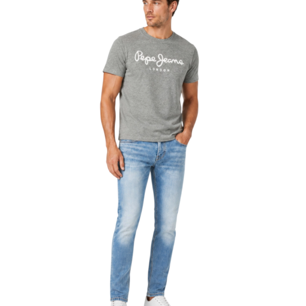 Pepe Jeans - Ανδρικό Κοντομάνικο T-shirt Original Strech PM5010177-933 Γκρι PM5010177-933