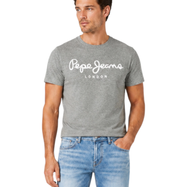 Pepe Jeans - Ανδρικό Κοντομάνικο T-shirt Original Strech PM5010177-933 Γκρι