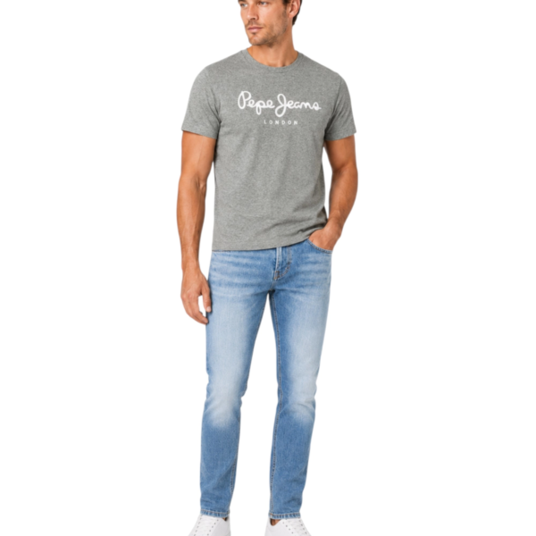 Pepe Jeans - Ανδρικό Κοντομάνικο T-shirt Original Strech PM5010177-933 Γκρι PM5010177-933