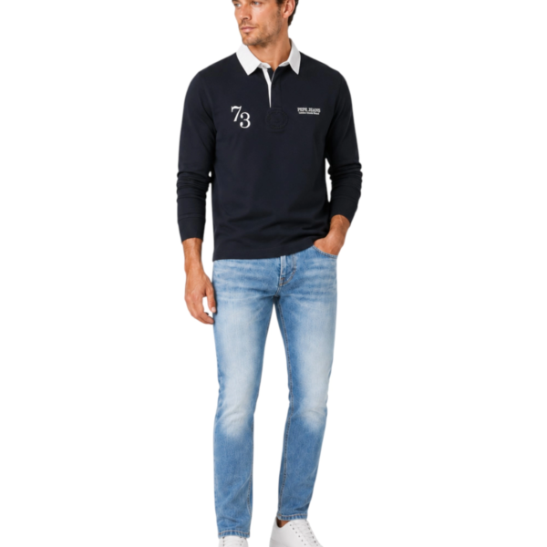 Pepe Jeans - Ανδρικό Μακρυμάνικο T-shirt Cameron PM5400021-999 Μαύρο PM5400021-999