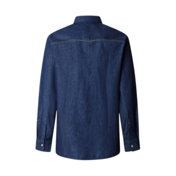 Pepe Jeans - Ανδρικό Μακρυμάνικο Πουκάμισο slim Fit Abel Denim PM30912816-000 Μπλε PM30912816-000