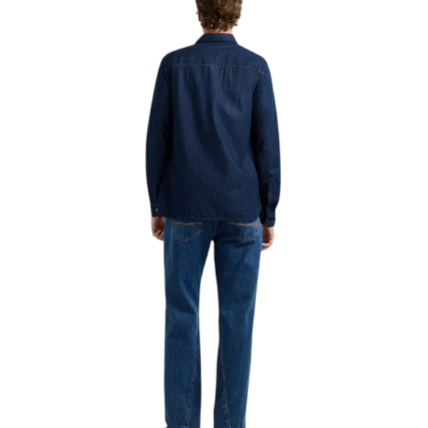 Pepe Jeans - Ανδρικό Μακρυμάνικο Πουκάμισο slim Fit Abel Denim PM30912816-000 Μπλε PM30912816-000