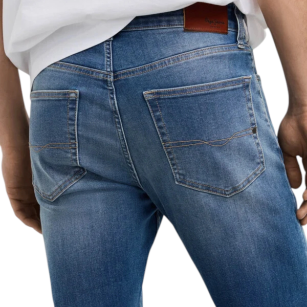 Pepe Jeans - Ανδρικό Παντελόνι Hatch Slim Fit Mid-Rise PM2083988-000 Μπλε PM2083988-000