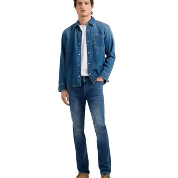 Pepe Jeans - Ανδρικό Παντελόνι Hatch Slim Fit Mid-Rise PM2083988-000 Μπλε PM2083988-000