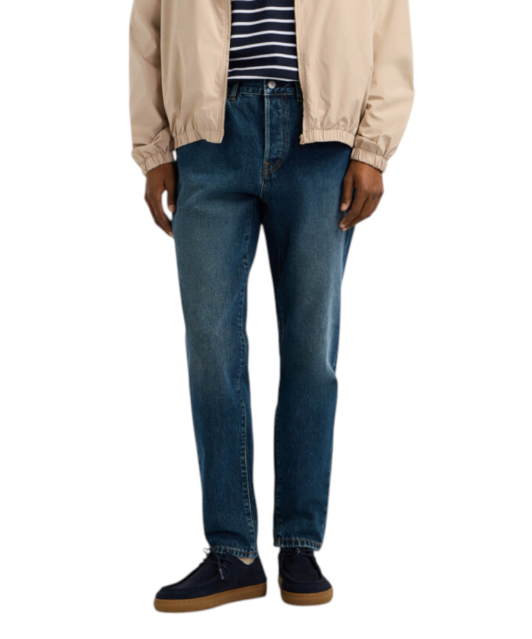 Pepe Jeans - Ανδρικό Τζιν Παντελόνι Camden Taper Fit PM2084031-000 Μπλε Σκούρο