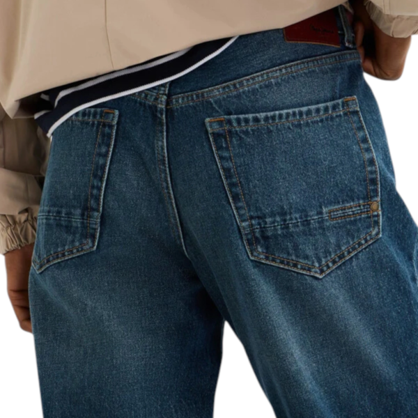Pepe Jeans - Ανδρικό Τζιν Παντελόνι Camden Taper Fit PM2084031-000 Μπλε Σκούρο PM2084031-000