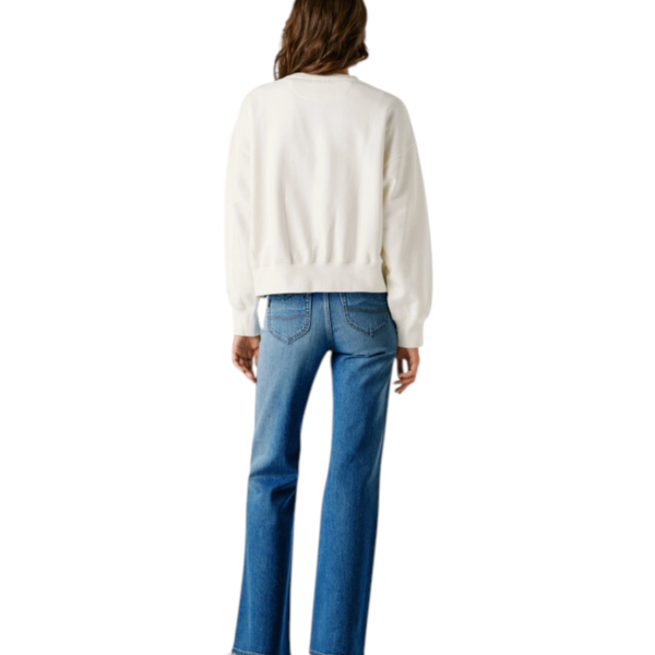 Pepe Jeans - Γυναικεία Μπλούζα Φούτερ Crew Neck Bernis PL5800042-808 Λευκό PL5800042-808
