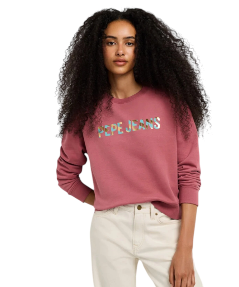 Pepe Jeans - Γυναικεία Μπλούζα Φούτερ Celeste PL5800099-371 Ροζ