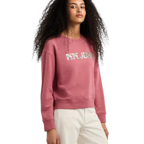Pepe Jeans - Γυναικεία Μπλούζα Φούτερ Celeste PL5800099-371 Ροζ PL5800099-371
