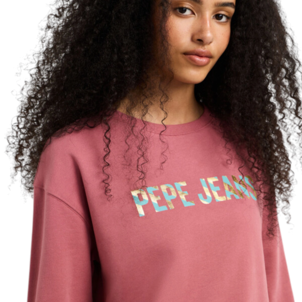 Pepe Jeans - Γυναικεία Μπλούζα Φούτερ Celeste PL5800099-371 Ροζ PL5800099-371
