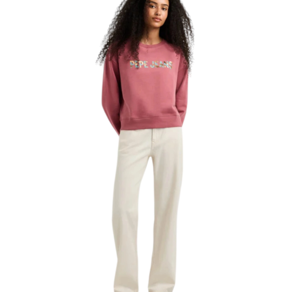 Pepe Jeans - Γυναικεία Μπλούζα Φούτερ Celeste PL5800099-371 Ροζ PL5800099-371