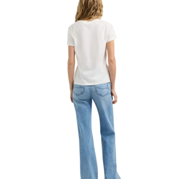 Pepe Jeans - Γυναικείο T-Shirt printed floral logo Christina PL5000237-808 Λευκό PL5000237-808