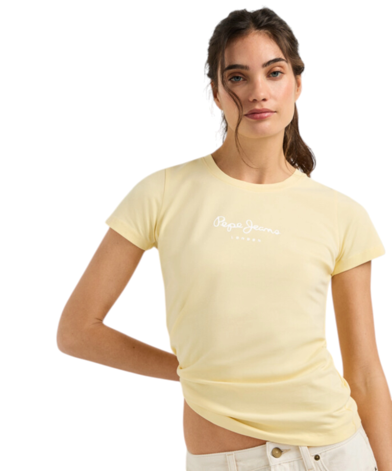 Pepe Jeans - Γυναικείο T-shirt New Virginia Ssn PL505202-011 Κίτρινο