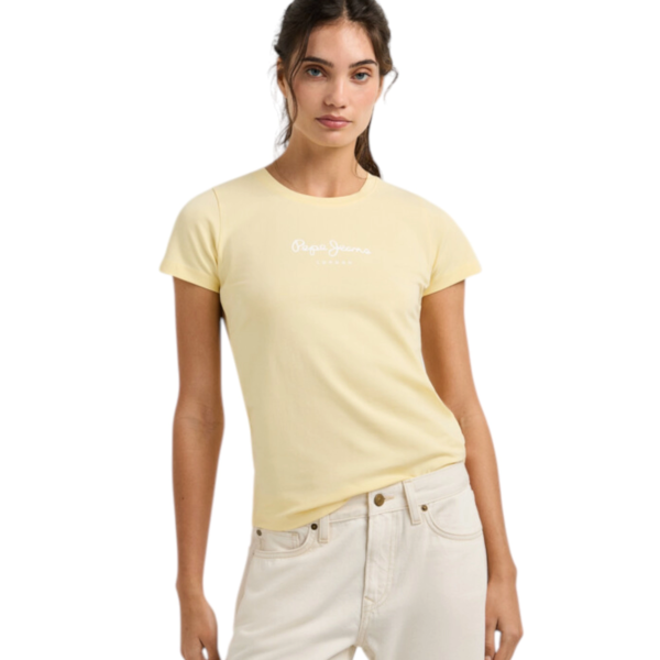 Pepe Jeans - Γυναικείο T-shirt New Virginia Ssn PL505202-011 Κίτρινο PL505202-011