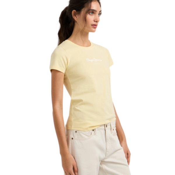 Pepe Jeans - Γυναικείο T-shirt New Virginia Ssn PL505202-011 Κίτρινο PL505202-011