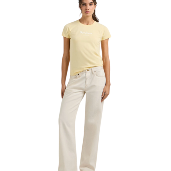 Pepe Jeans - Γυναικείο T-shirt New Virginia Ssn PL505202-011 Κίτρινο PL505202-011